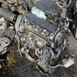 Used Motor Engine For 2001 2005 Honda Civic 1.7L Vtec Low Miles