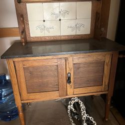 Antique Wash Table W/Marble top