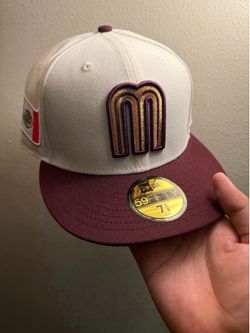 Mexico WBC Maroon Fitted size 7 5/8 NEW