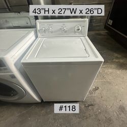 Kenmore Washer Top Load Electric (#118)