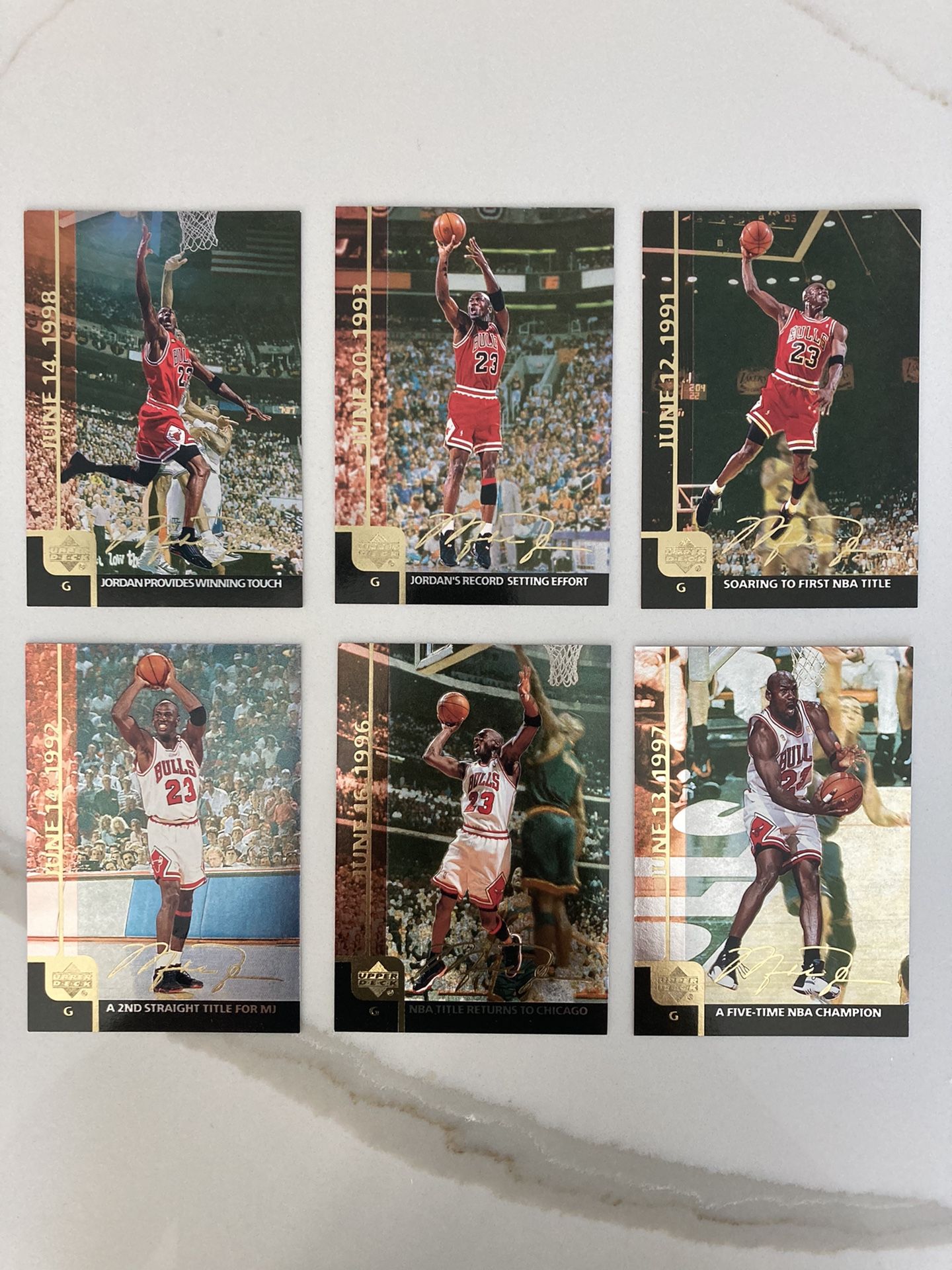 Upper Deck Michael Jordan Cards Set Of 6