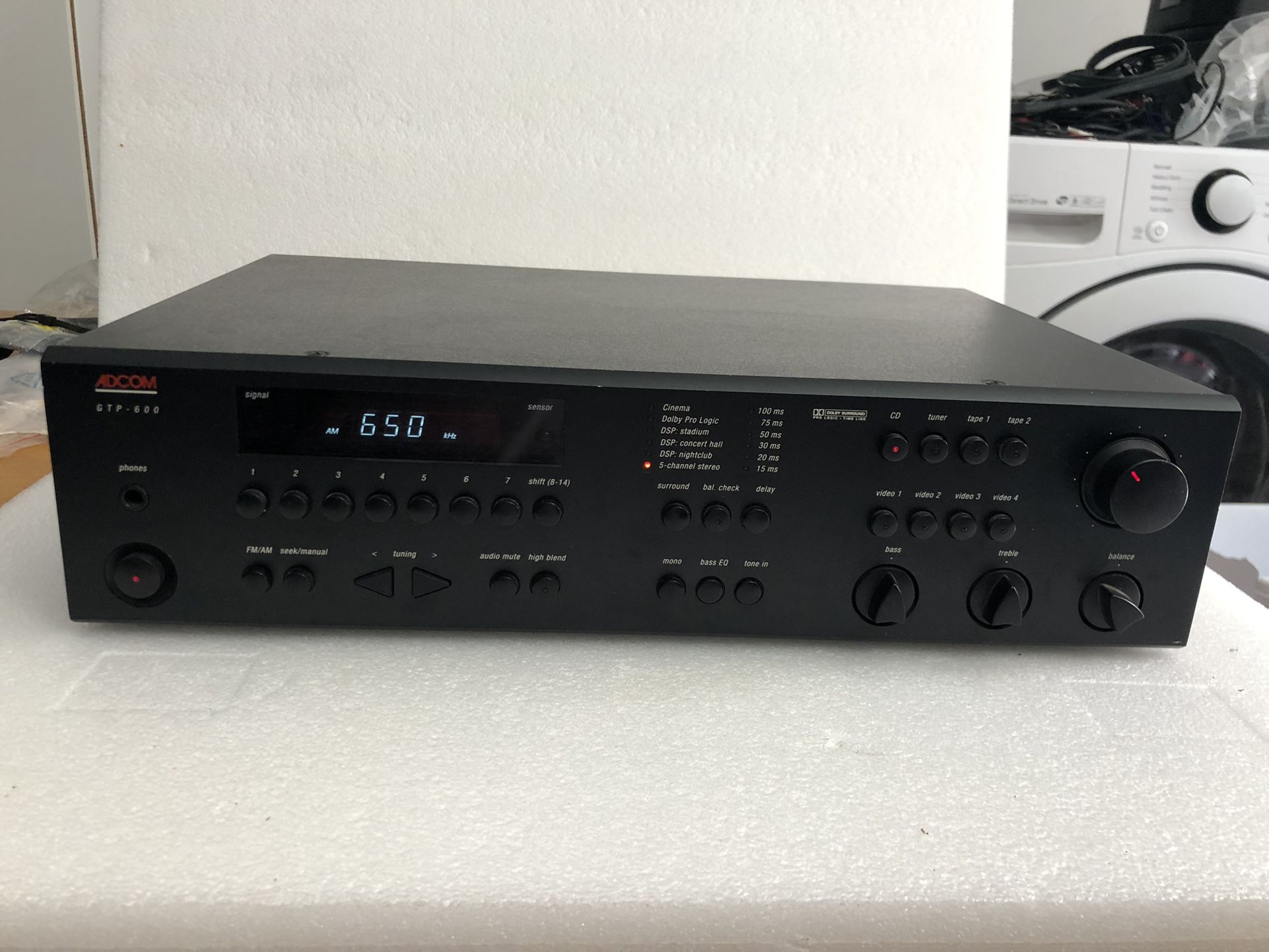 ADCOM GTP-600 Surround Sound Tuner/Preamplifier - EXCELLENT CONDITION
