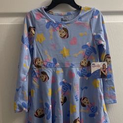 Brand New Girls Ms. Rachel Blue Pretty Dress Size 4T