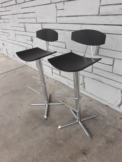 Euro modernist adjustable barstools
