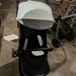 baby joy blue stroller 