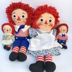 Vintage Original Raggedy Ann & Andy Collectible Dolls