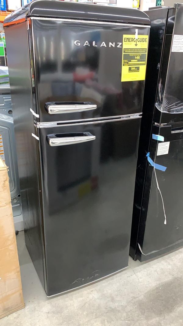 Galanz 7.6 cu.ft. Retro Mini Refrigerator with Dual Door and True