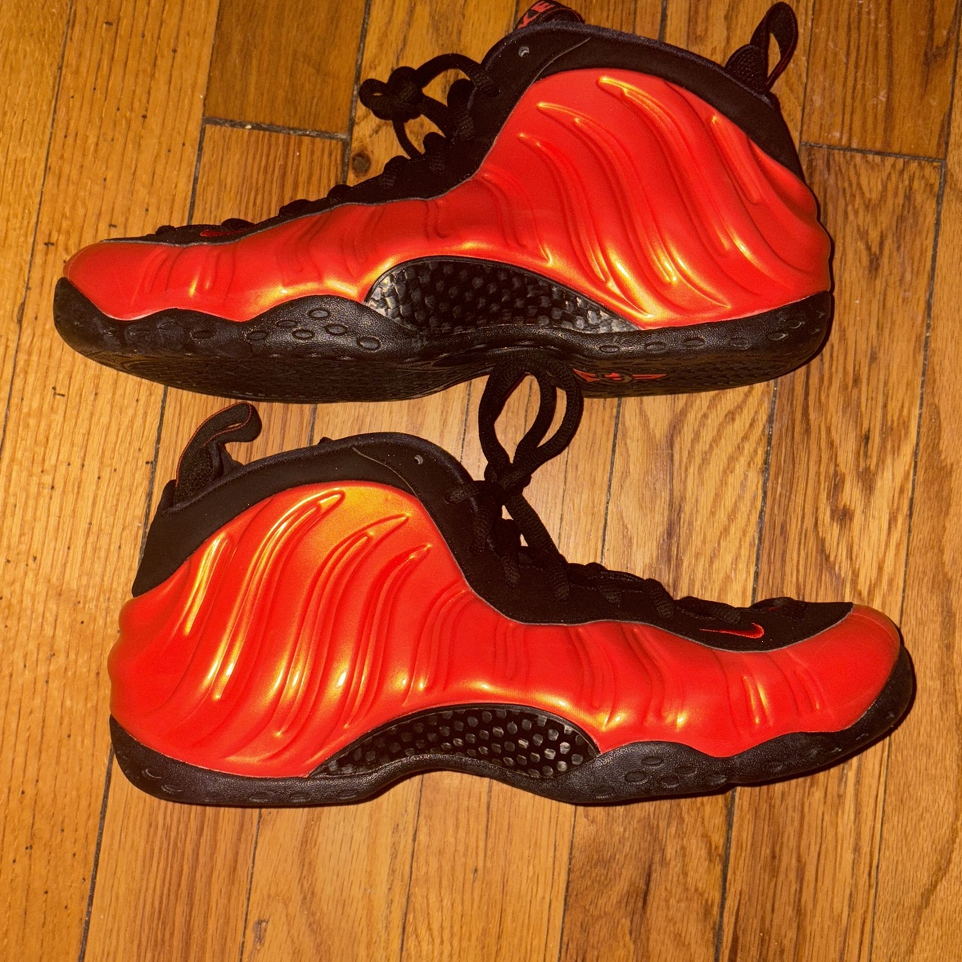 Air Foamposite One Habanero Red