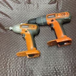 Ridgid Drills Work Good  Needs Battery Phone (contact info removed)