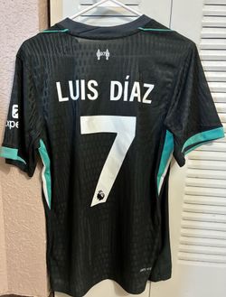 🔥 Nike, Liverpool FC 2024/25 Away Jersey, #7 Luis Diaz, MENS MEDIUM NEW