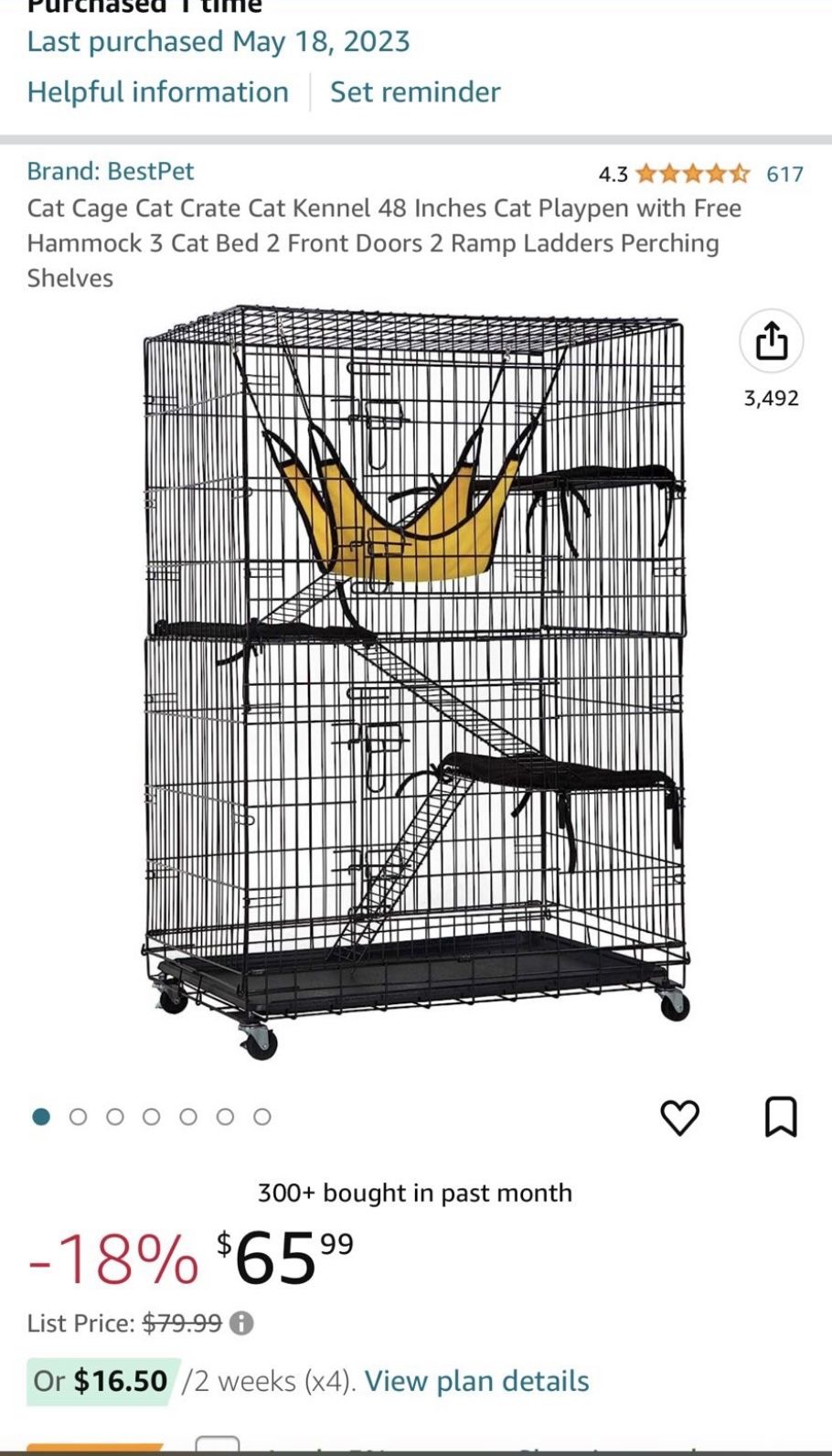 Kitten/cat Play Kennel