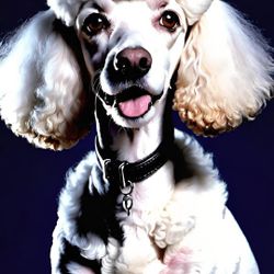 Adorable Poodle Poster Print Wall Art