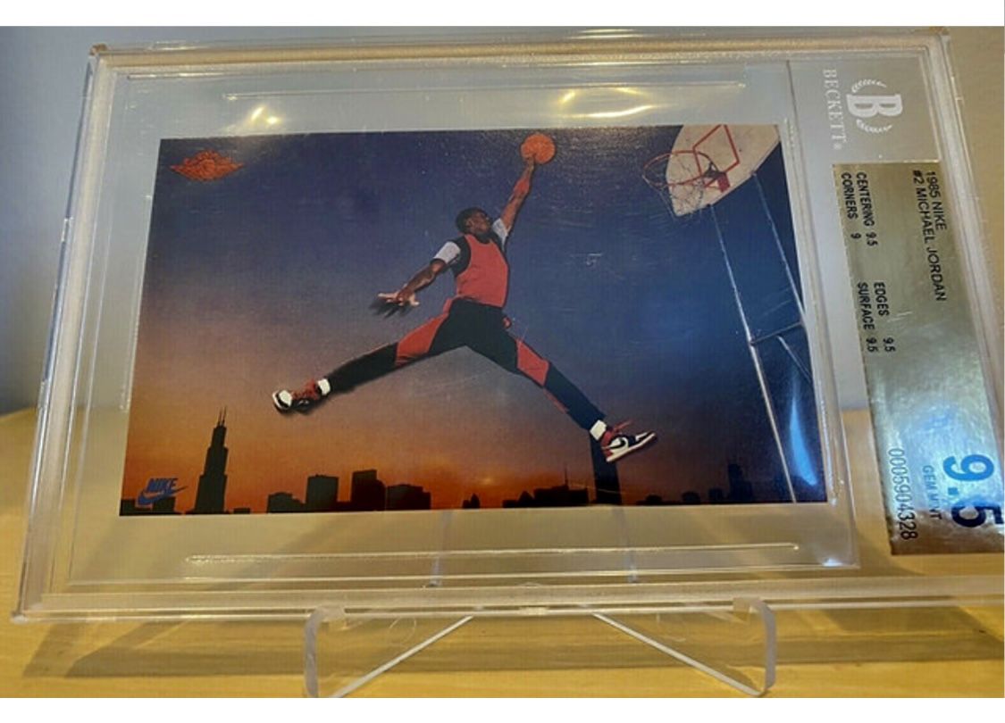 1985 Nike Promo Michael AIR Jordan ROOKIE RC BGS 9.5 GEM MINT - *RARE* Hot! π₯ π₯
