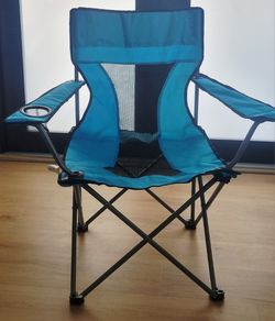 Set of 3 Folding Camping Beach Chairs with Cup Holders & Carry Bags