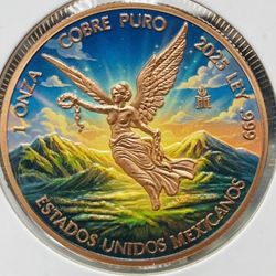 2025 Libertad 1 Oz Copper Round .999 