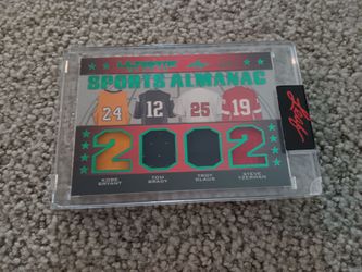 Leaf sports almanac kobe brady glaus yzerman jsys 3/4