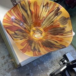 Vintage Hand Blown Extra Larger Bowl