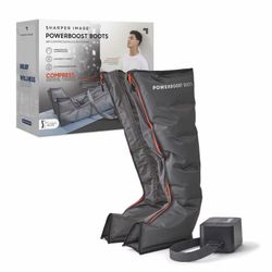 Sharper Image® Powerboost™ Boots, Air Compression with 5 Modes & 5 Intensity Levels, Size S/M