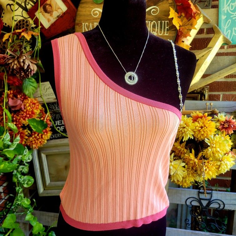 Asplresolar One-Shoulder Ribbed Top