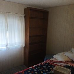 Wood Bookcase 6 Shelf 7ftx3ftx1ft