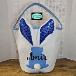 Personalized Easter Baskets With Light