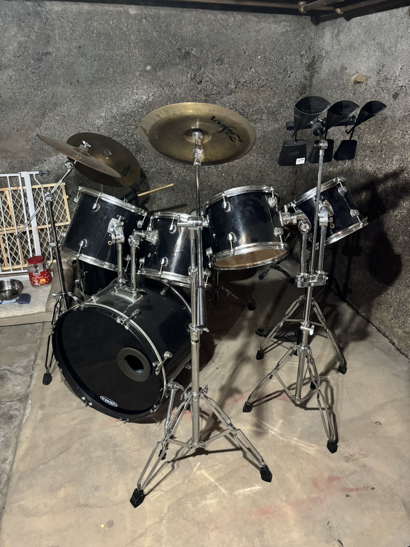 7 Piece Drum Set