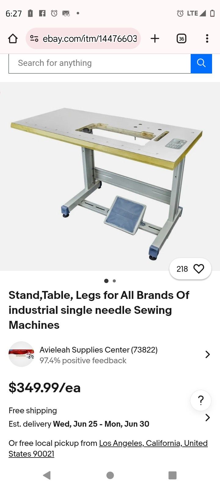 Sewing Table Stand