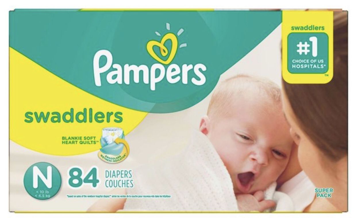 Pampers Newborn Diapers (Swaddlers)