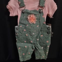 Babys Overalls W/ Shirt
