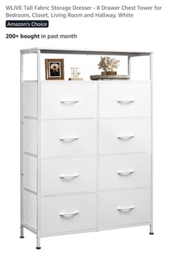 Tall Fabric Storage Dresser