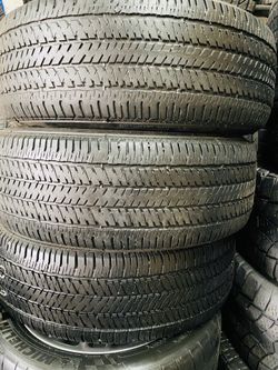 17” 265/65R17 4 used tires Bridgestone