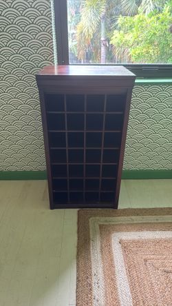 Mahogany Wine Rack Table