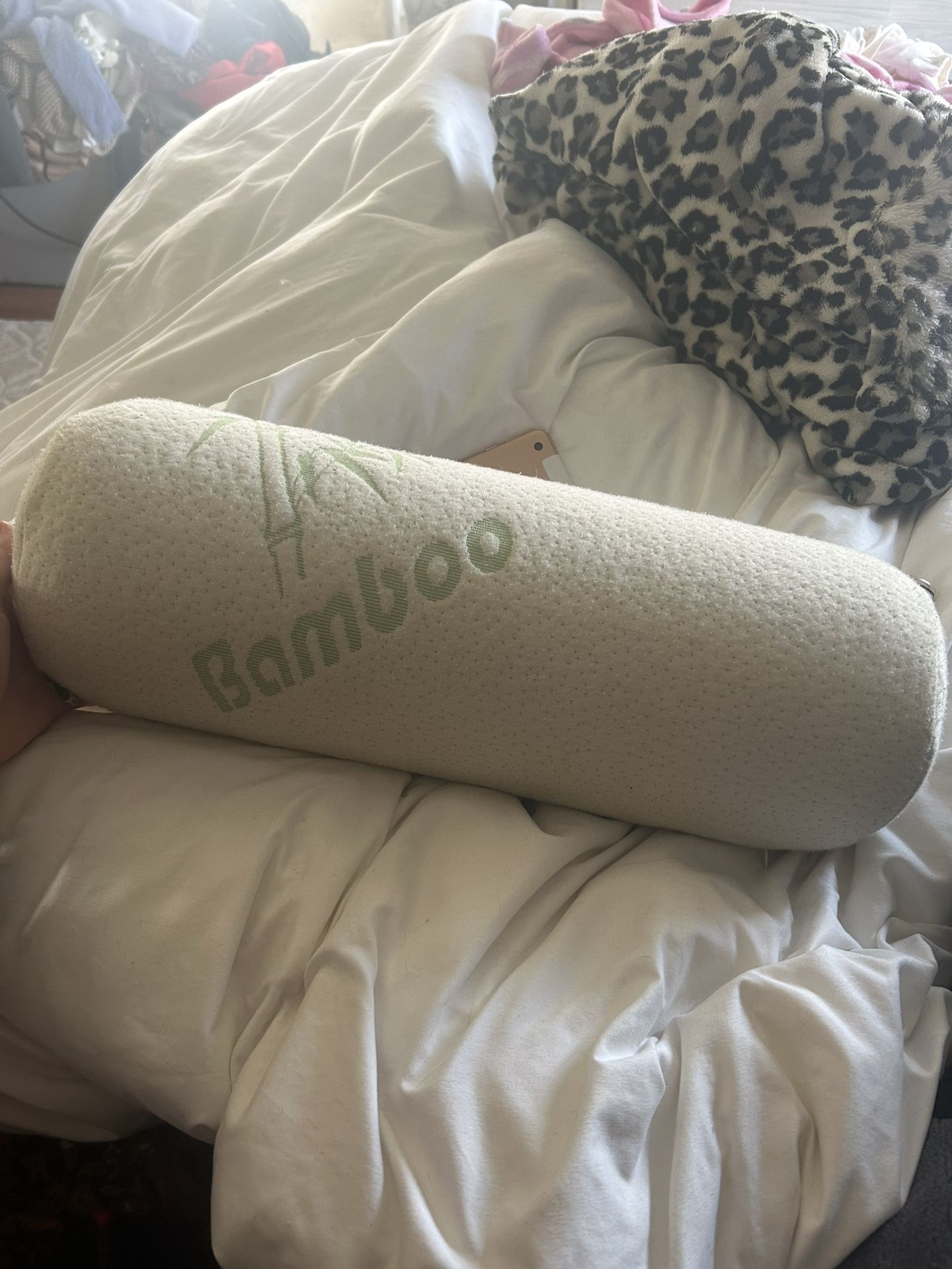 Bamboo Cylinder Neck Pillow Memory Foam