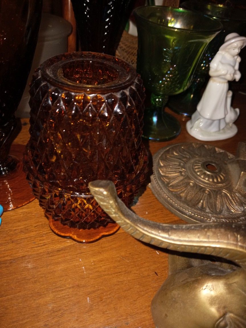 Dark Amber Fairy Lamp