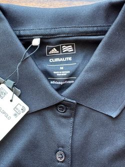 Adidas ClimaLite women’s black polo