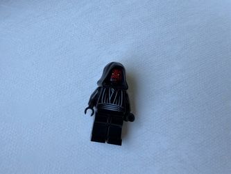 classic LEGO Star Wars Darth Maul Minifigure (sw0003) with a black hood and cape, originally released in 1999
