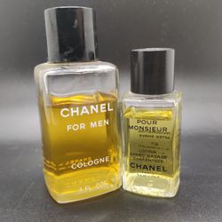 Vintage Chanel For Men Cologne & Pour Monsieur Aftershave for