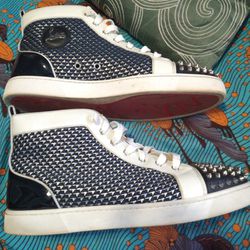 Shop Christian Louboutin Lou Spikes Orlato Women's Sneakers