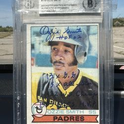 SIGNED & AUTHENTICATED OZZIE SMITH