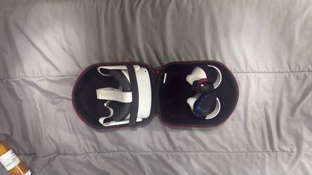 Meta Quest 2 VR Headset with Controllers and Case