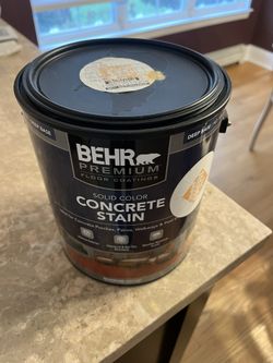 NEW BEHR CONCRETE STAIN IN COLOR GOLD TORCH