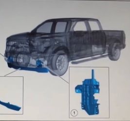 Air dam actuator (left side) for a 2023 Ford F150