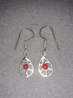 Beautiful Red Coral earrings