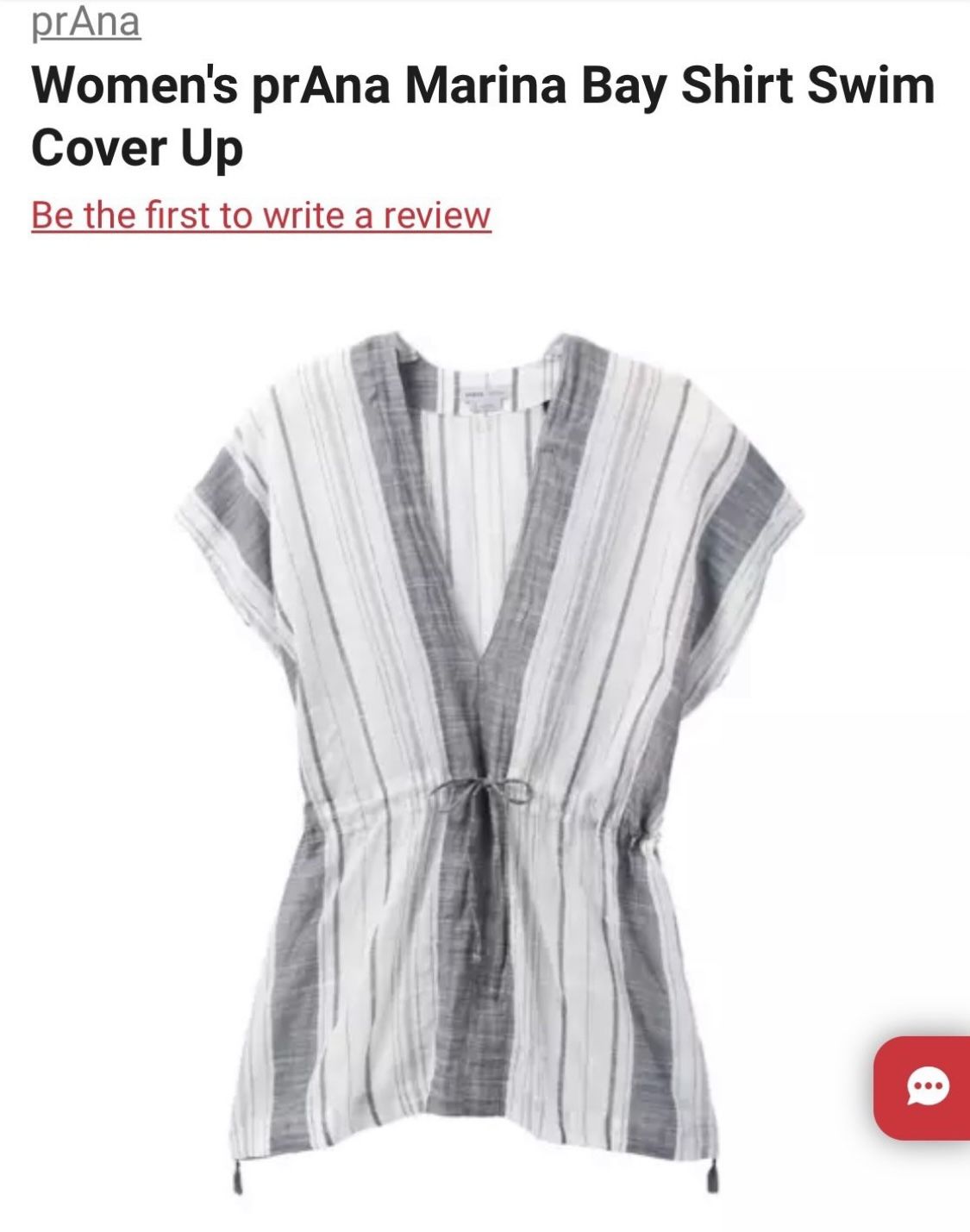 prAna swim cover-up dress