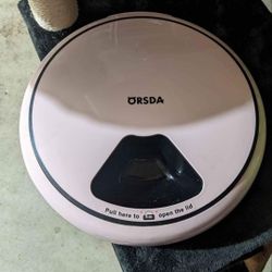 ORSDA Automatic Cat Feeder Wet Food 5-Meal, Timed Wet Cat Food Dispenser, Voice Recorder, Easy to Se