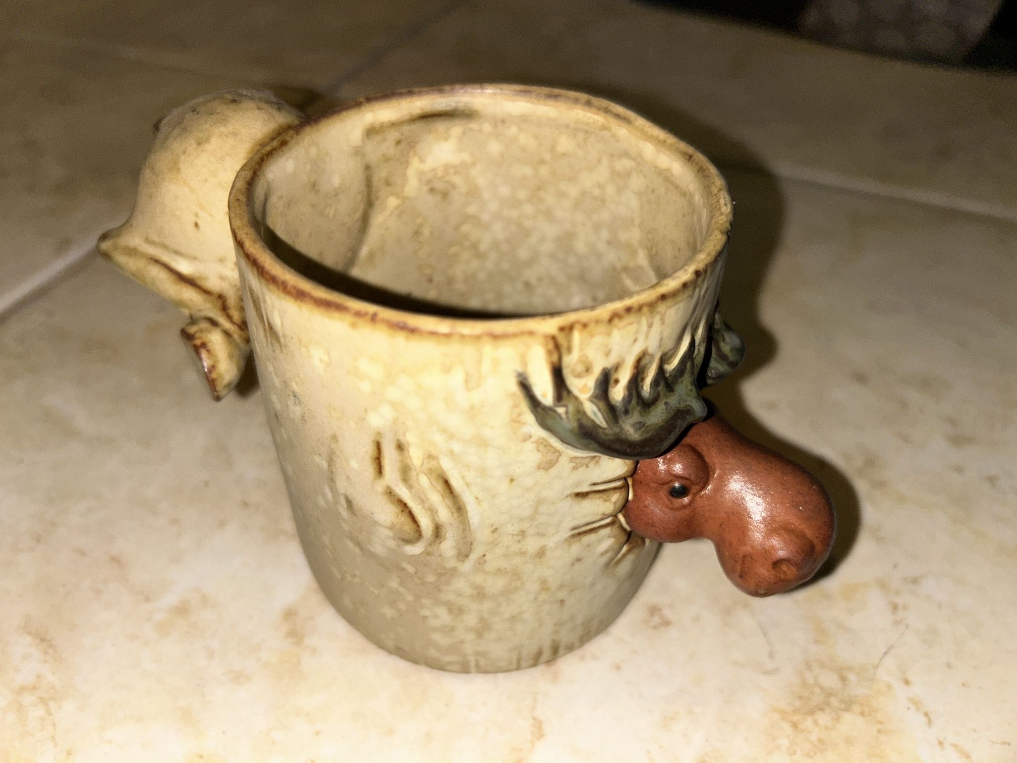 Moose mug *holds 12ox to top NEW regift