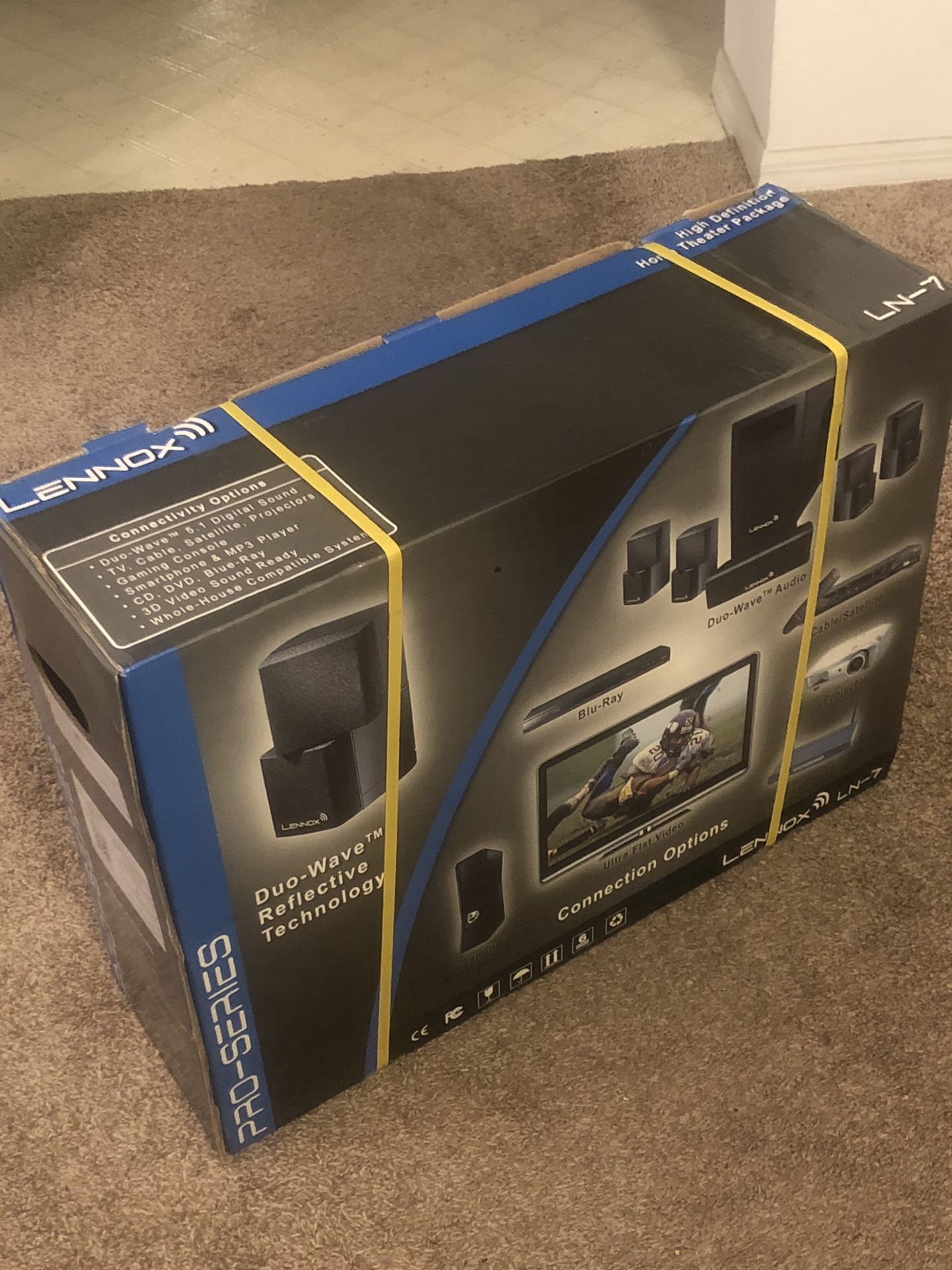 Lennox LN7 High Definition Surround Sound Home Theatre Package PRO