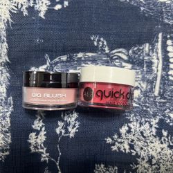 Red and pink dip powders