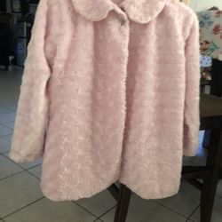 Small Girls Pink Dress Coat