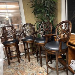 Mahogany Tall Chairs 